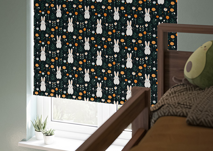Hop To It, Noir - Roller Blind - Image 5